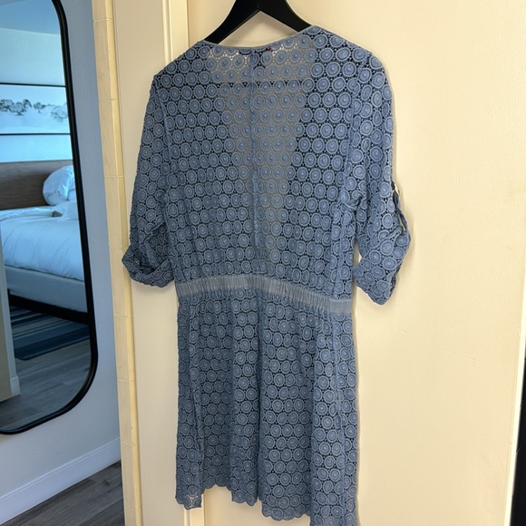 Vintage Vivienne Tam Crochet Lace  Adjustable Long Cardigan Dress n Pockets - S - Picture 14 of 16